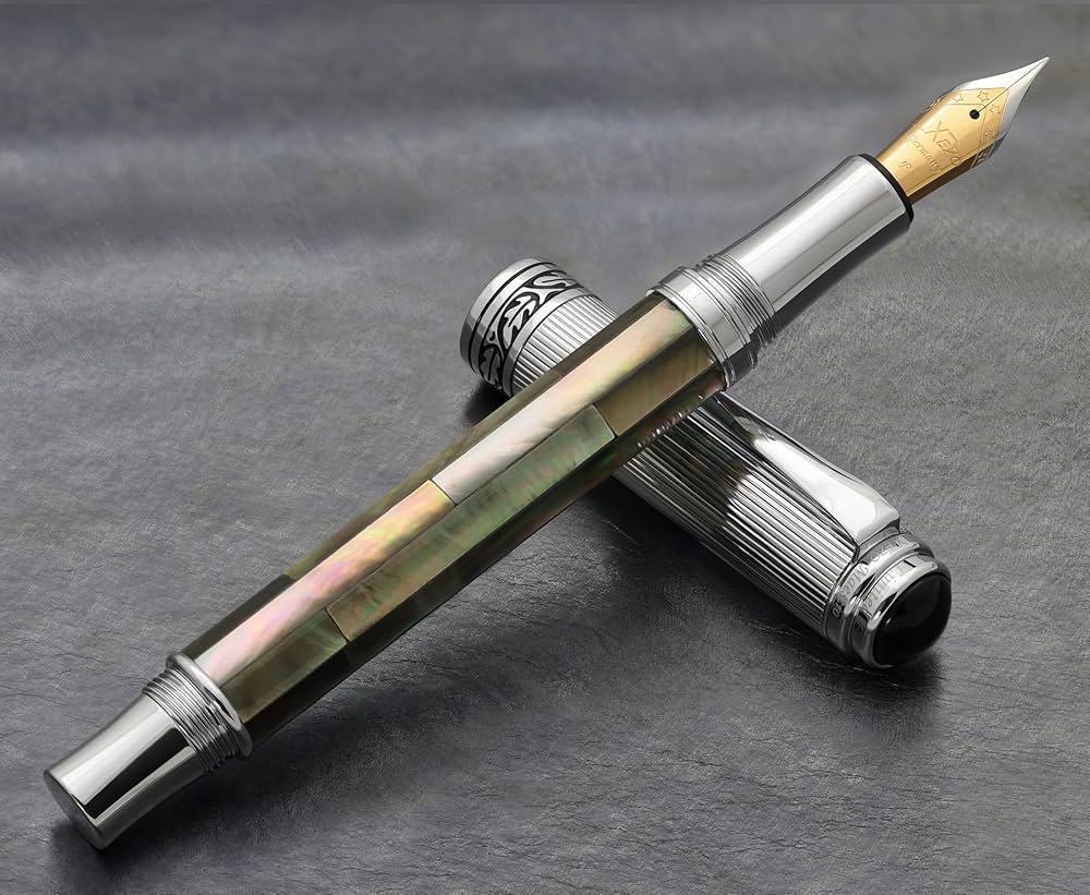 XEZO ブラックマザーオブパール　リミテッドエディション XEZO】Maestro Black Mother of Pearl 万年筆を開封レビュー